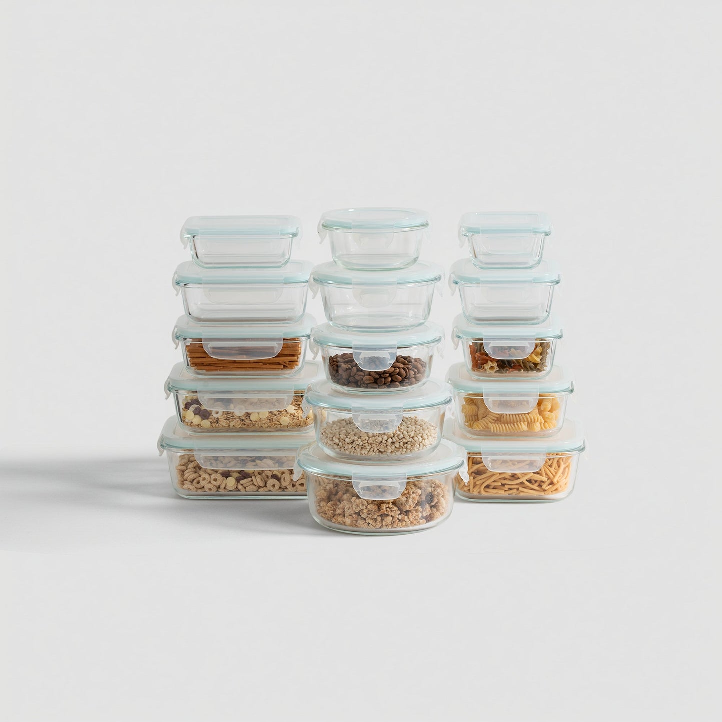 15 Container Borosilicate Glass Set