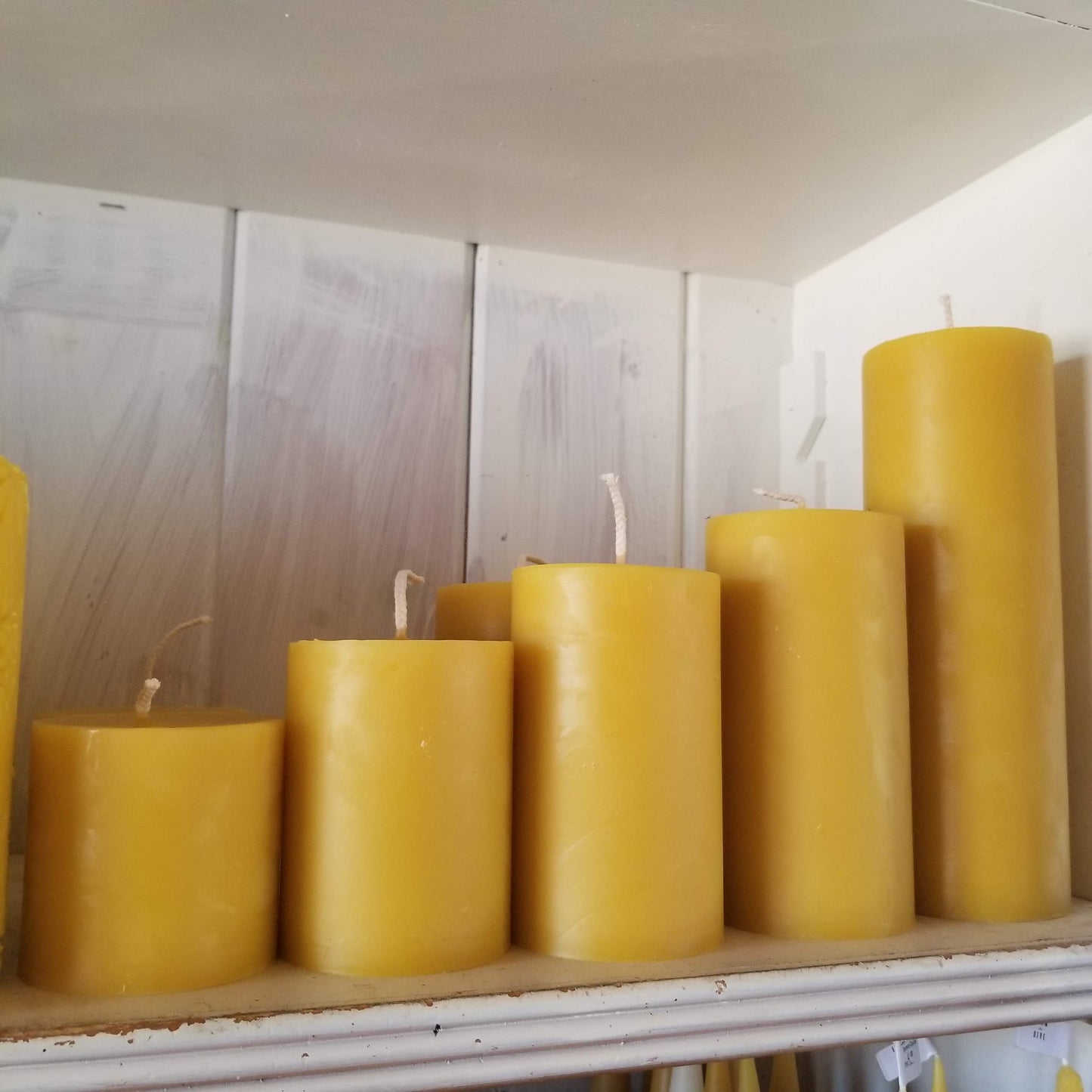Chunky Beeswax Pillar Candles | 5 Sizes | Handcrafted & Pure