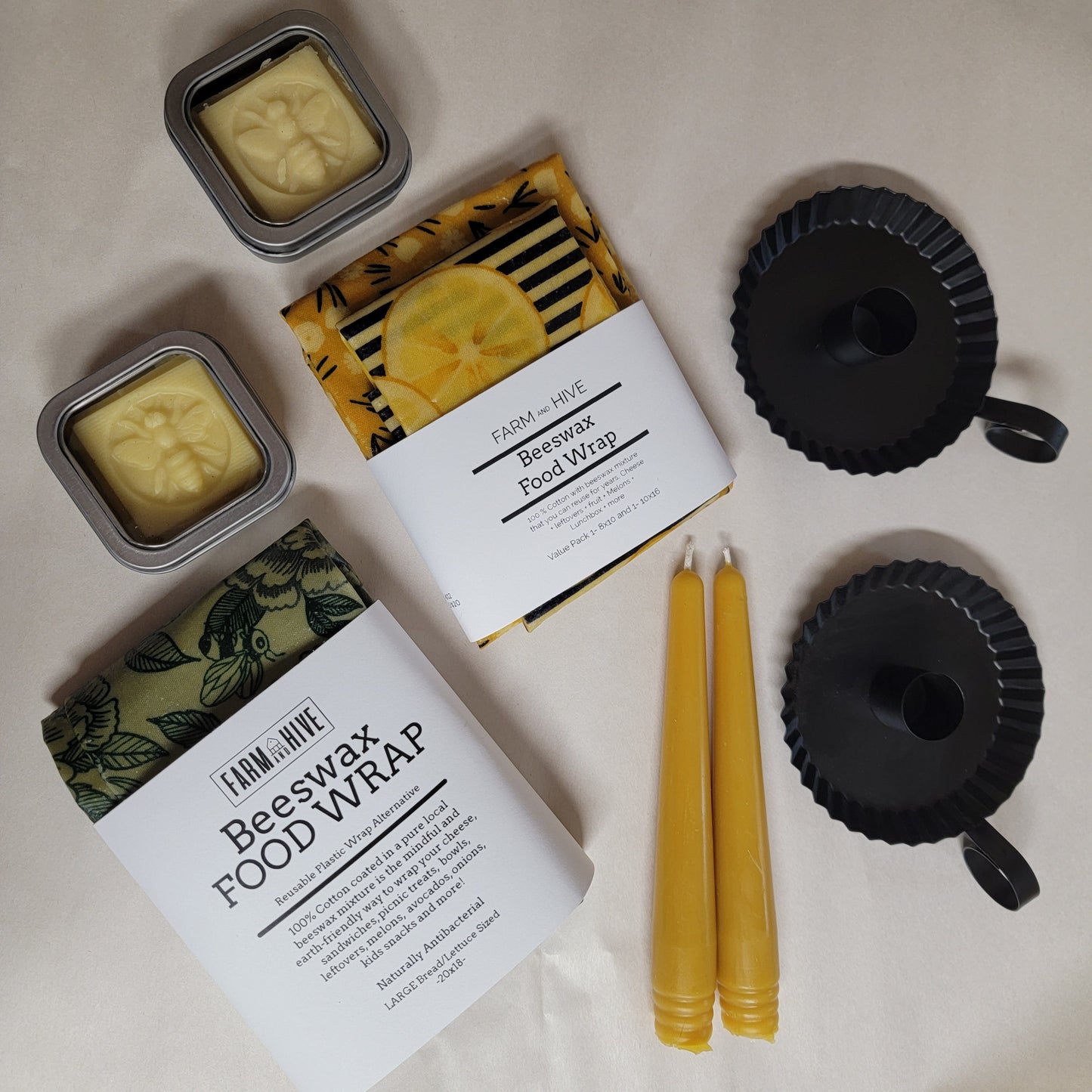 Small Beeswax Food Wraps | Reusable, Sustainable & Handcrafted