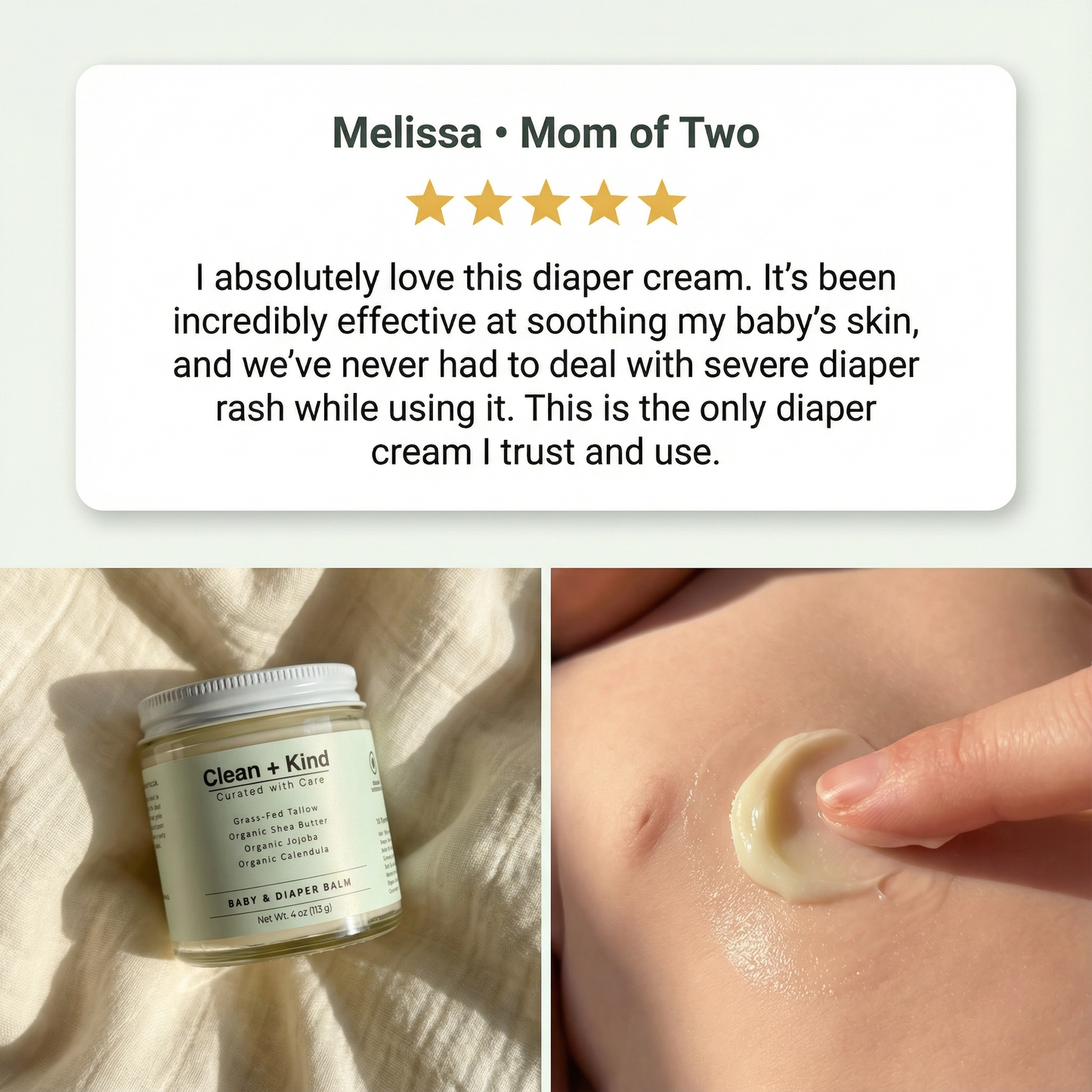 Gentle Baby & Diaper Rash Cream
