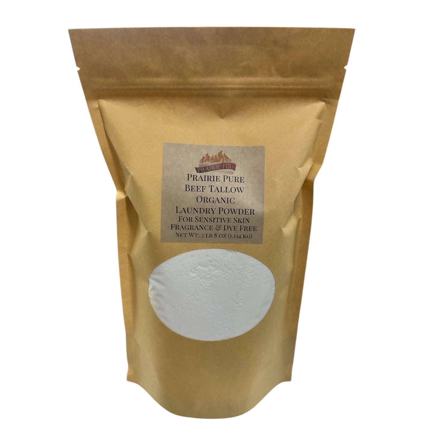 Beef Tallow Organic Laundry Detergent Soap Powder - Made in USA - Fragrance and Dye Free for Sensitive Skin