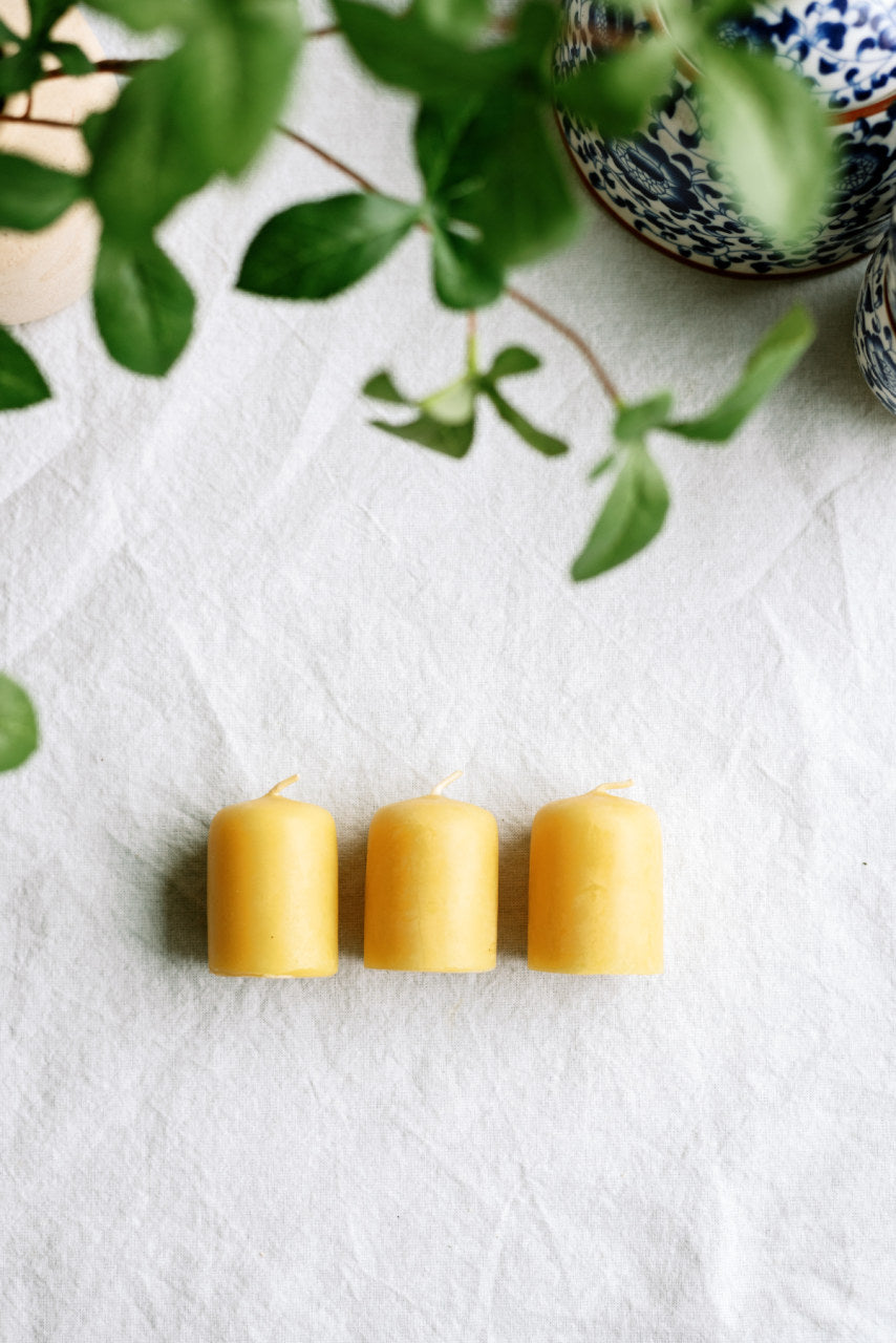 Votives & Mini Votives | Handcrafted Pure Beeswax Candles