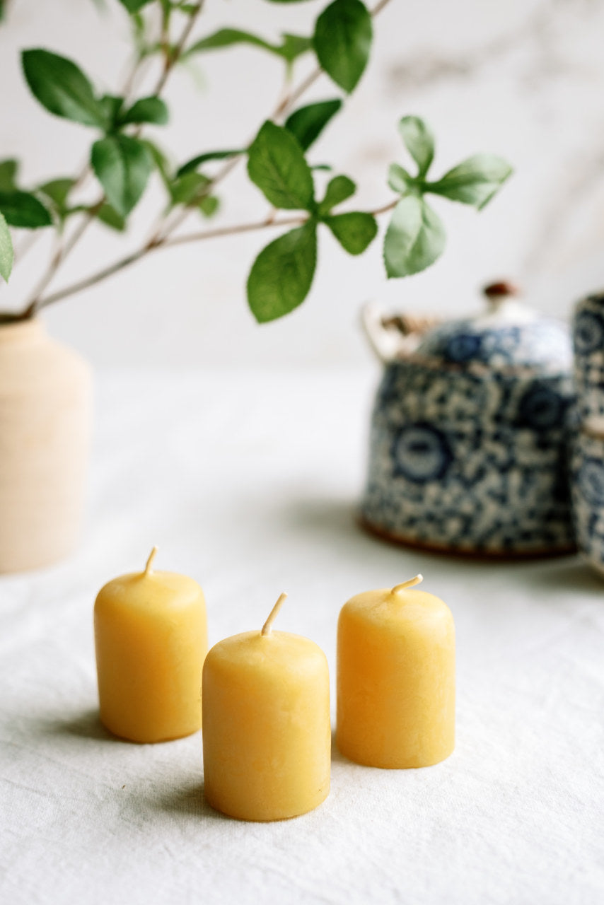 Votives & Mini Votives | Handcrafted Pure Beeswax Candles