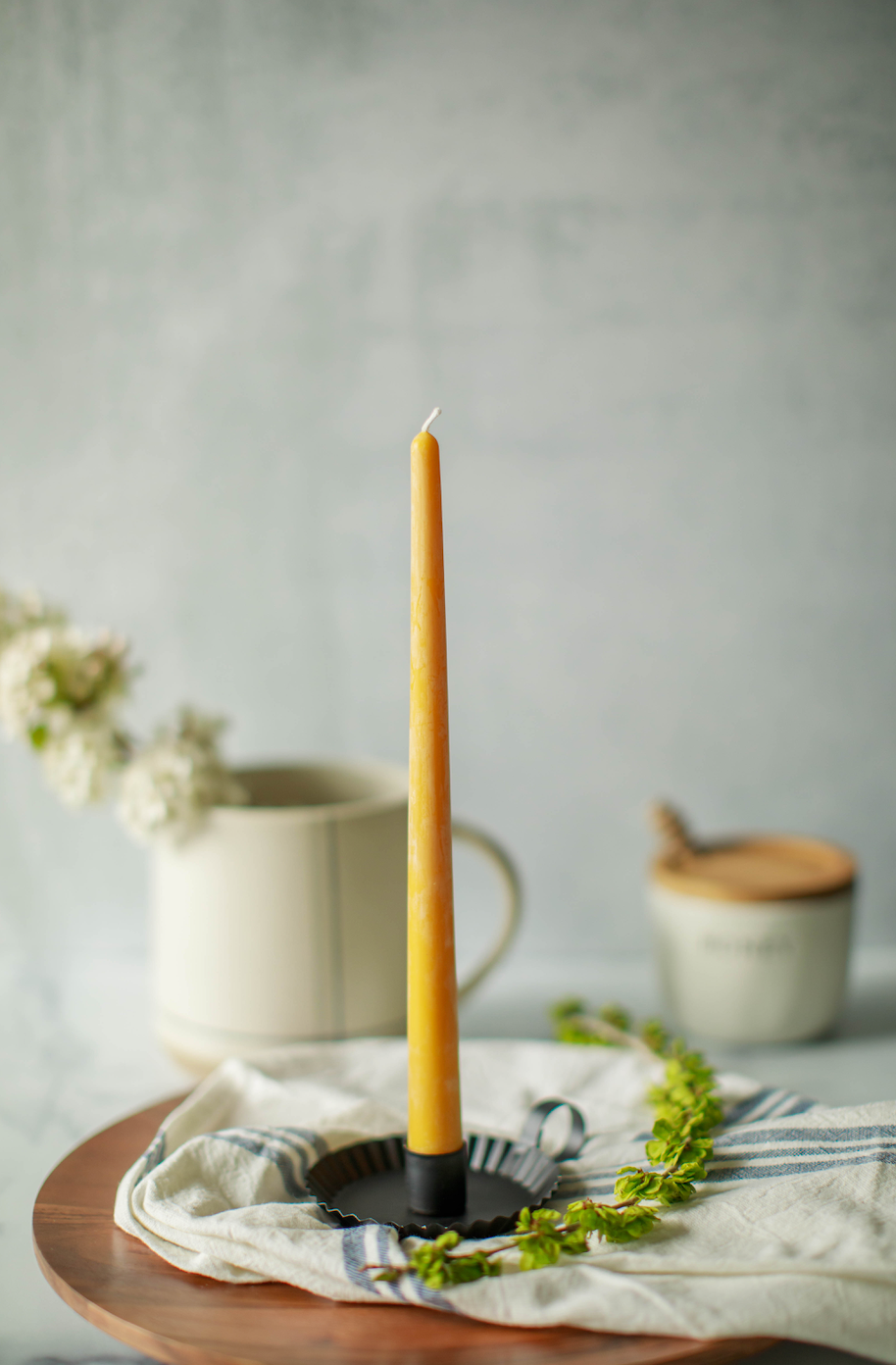 Beeswax Taper Candles – 10" | Handcrafted, Pure & Timeless