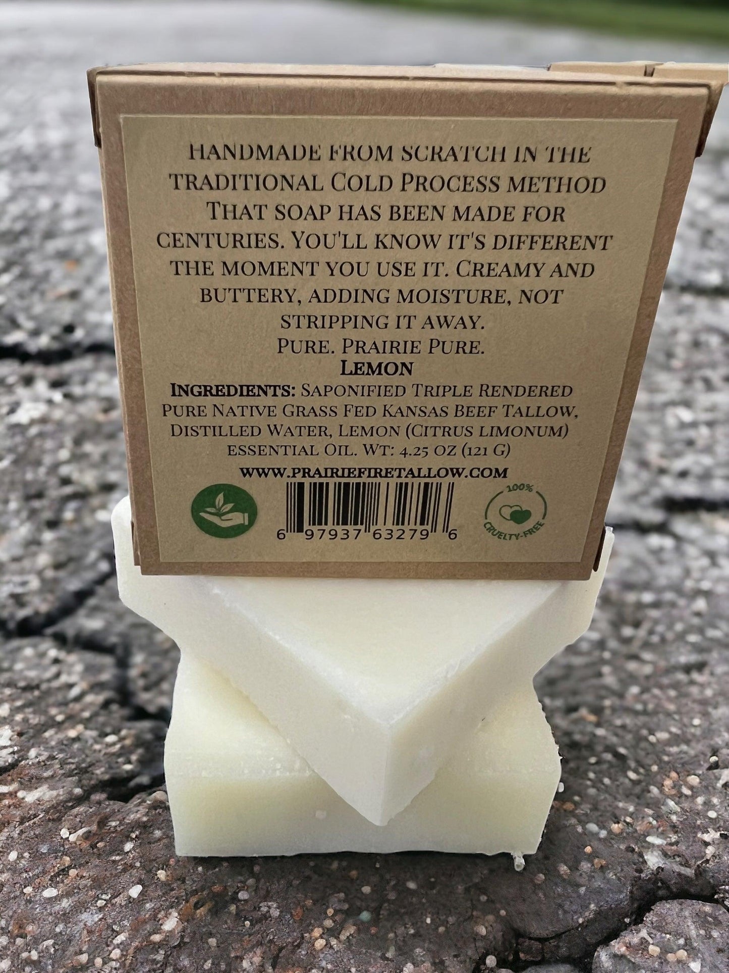 Grass Fed Beef Tallow Soap Bar (3 Pack) – Fragrance Free, Natural & Organic – Moisturizes & Soothes Face, Body & Hair – Handcrafted, Ideal for Sensitive & Dry Skin