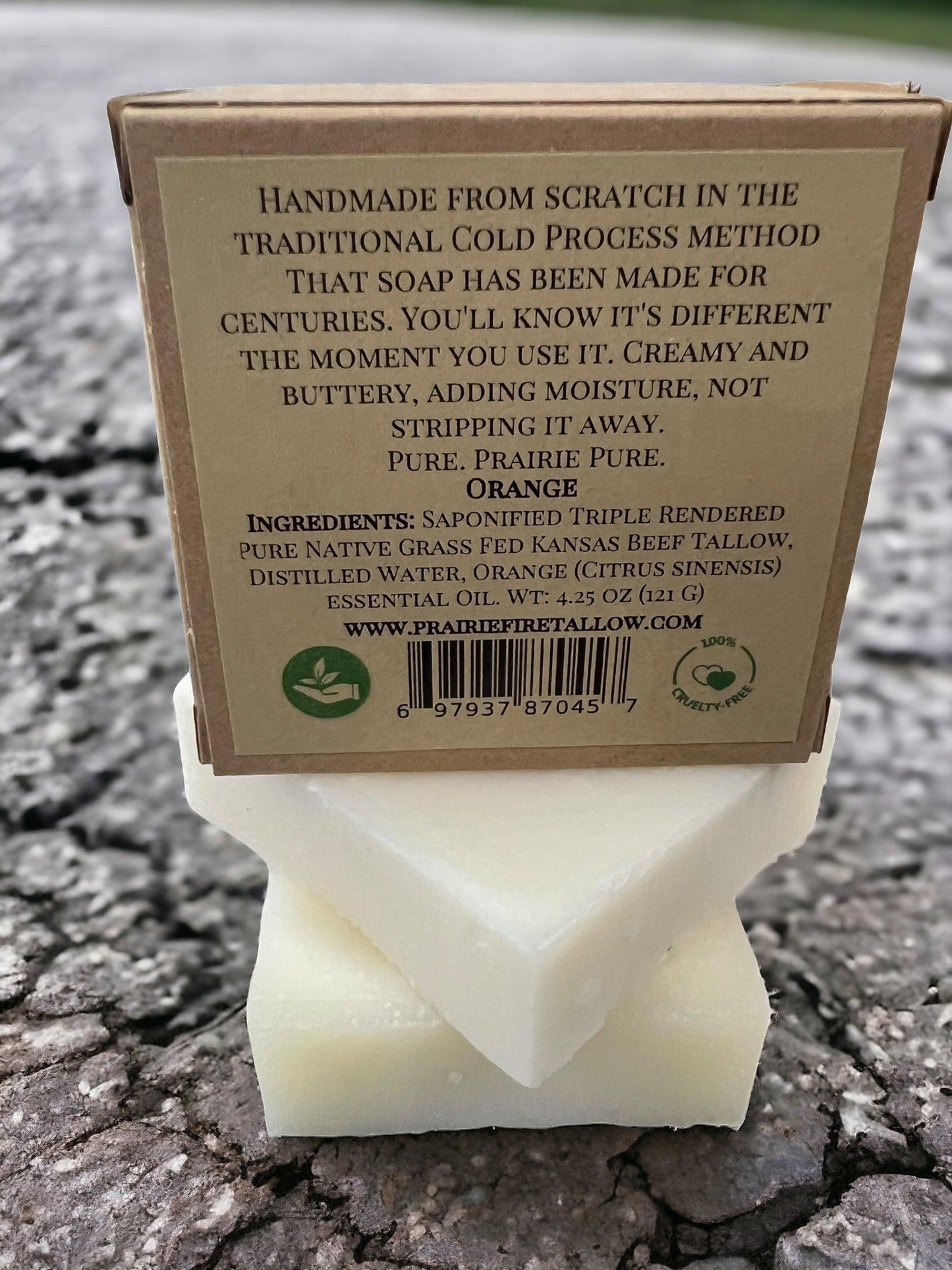 Grass Fed Beef Tallow Soap Bar (3 Pack) – Fragrance Free, Natural & Organic – Moisturizes & Soothes Face, Body & Hair – Handcrafted, Ideal for Sensitive & Dry Skin