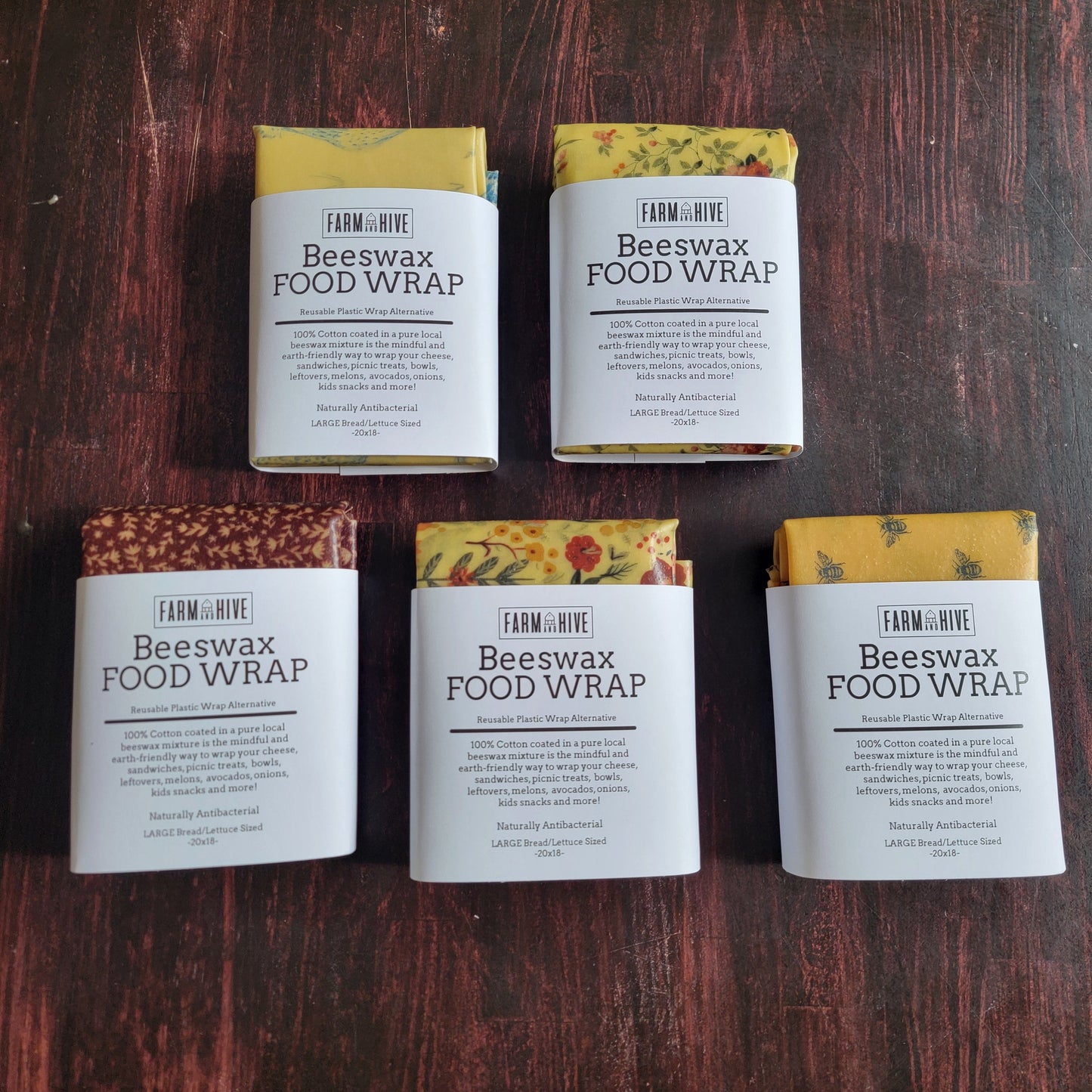 Small Beeswax Food Wraps | Reusable, Sustainable & Handcrafted