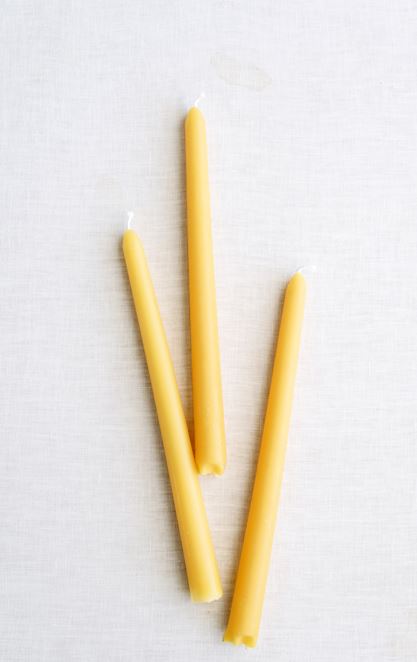 Beeswax Taper Candles – 10" | Handcrafted, Pure & Timeless